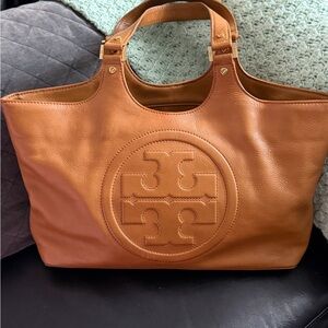 Tory Burch Caramel Leather Tote